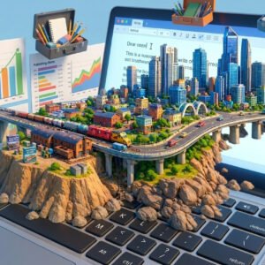 Metruvia Content Creator Series transport fever 2 and Mod.io Publishing Tool Cover Art.