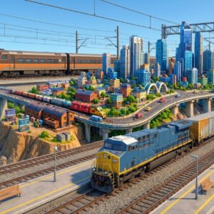 Metruvia Content Creator Series transport fever 2 and Metruvia Content Creator Series: Stations and Assets Cover Art.