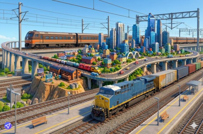 Metruvia Content Creator Series transport fever 2 and Metruvia Content Creator Series: Stations and Assets Cover Art.